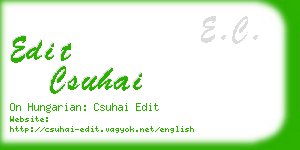 edit csuhai business card